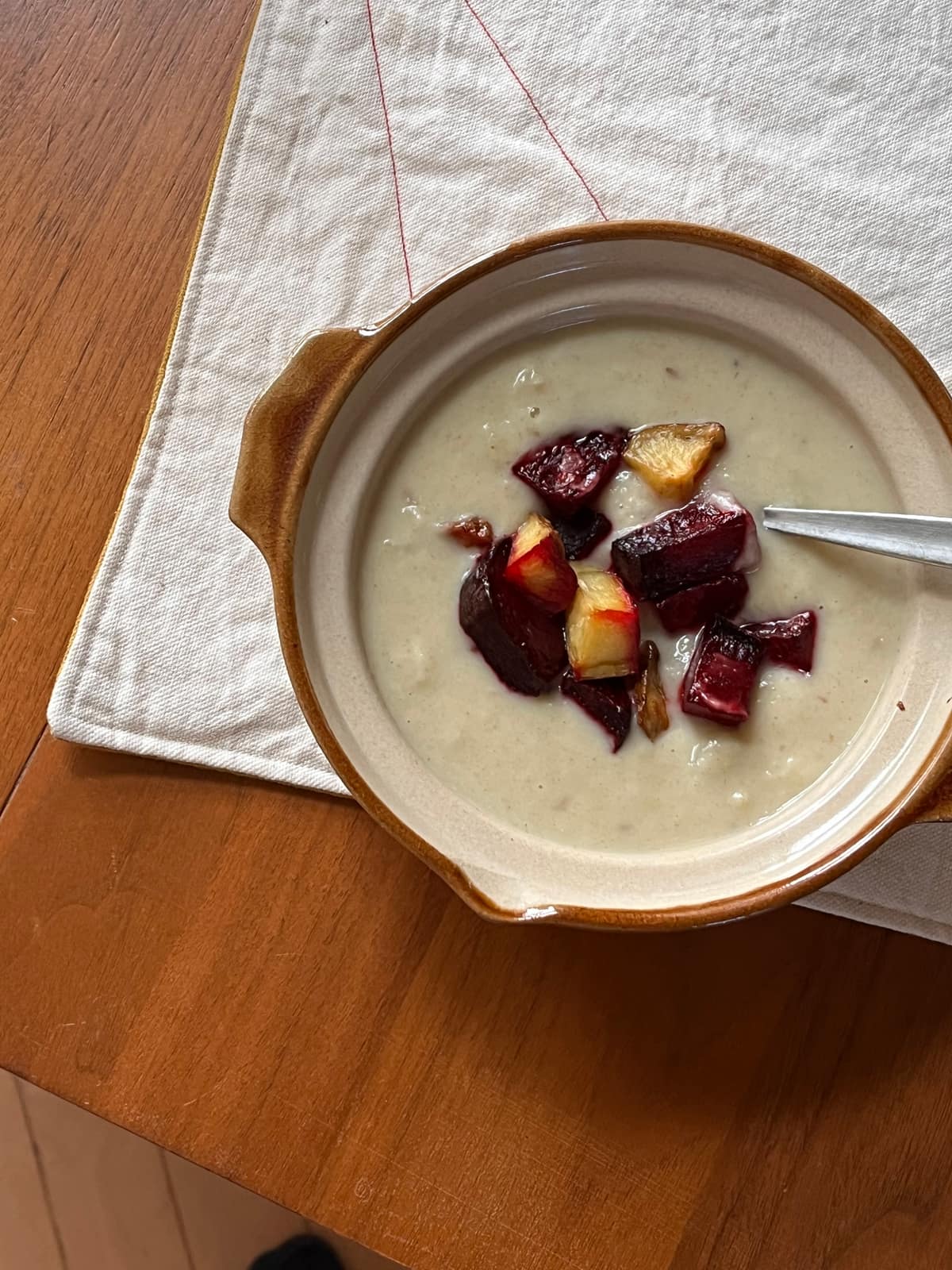 Healing Cauliflower Soup with Roasted Beets